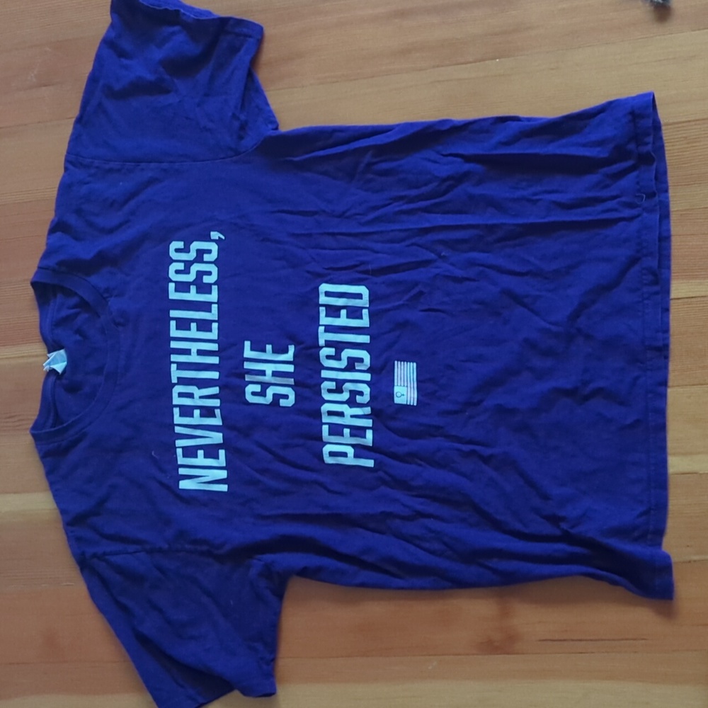 Nevertheless She Persisted Purple shirt Port and Company